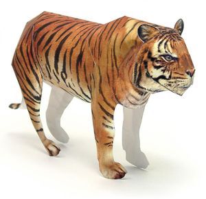 Тигр (символ 2010 года) из бумаги